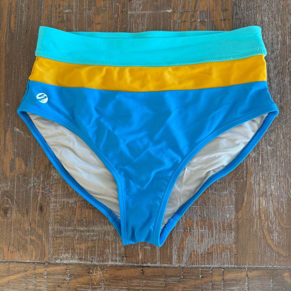 Nani Swimwear Marine Colorblock High Waisted Bikini Bottoms